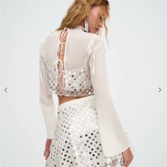For Love and Lemons - Charelle Top - Sequin - Picture 2 of 4